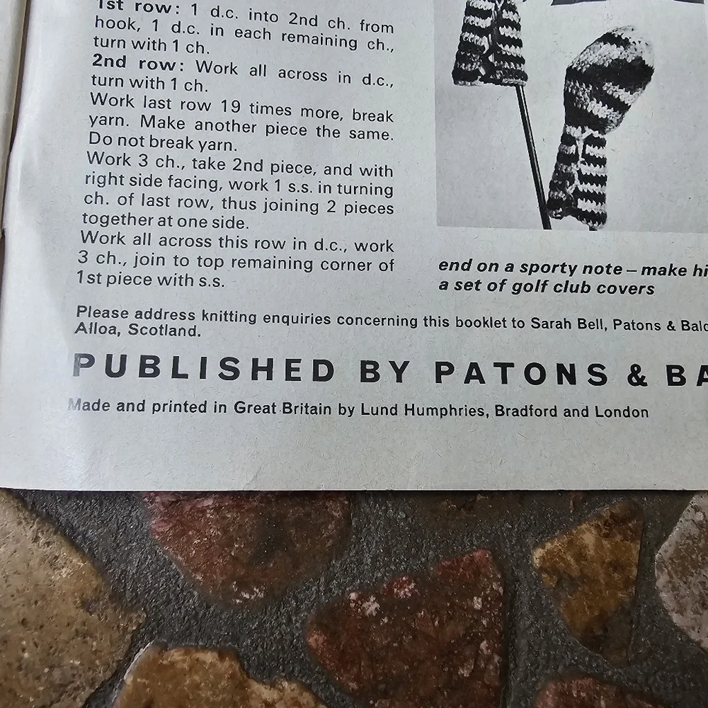 1970s Patons Bazaar Knitting & Crochet Magazine No. 178